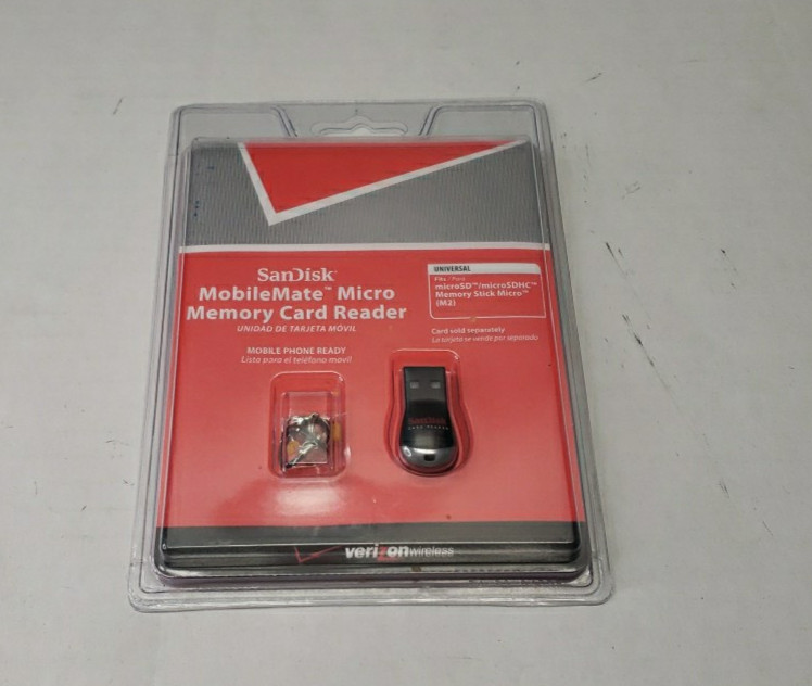 SanDisk MobileMate Micro Memory Card Reader Universal MicroSD/MicroSDHC (M2)