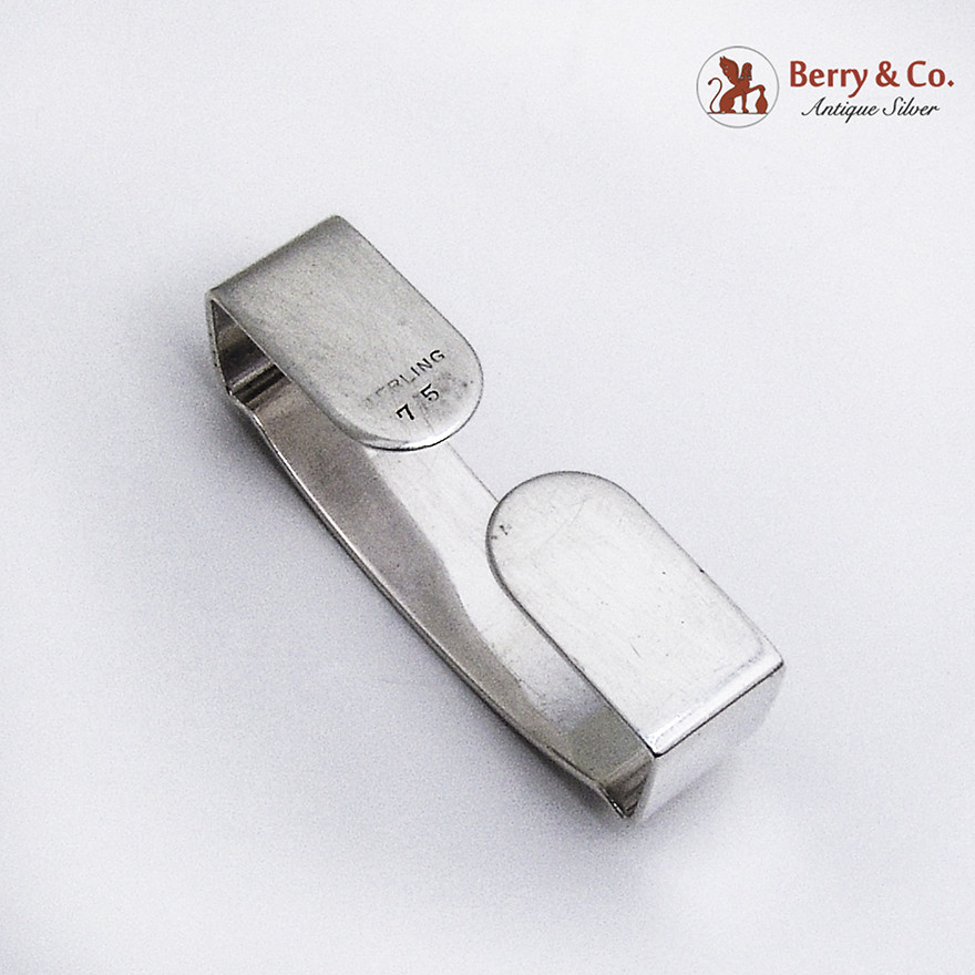 Rectangular Napkin Ring Sterling Silver 1920