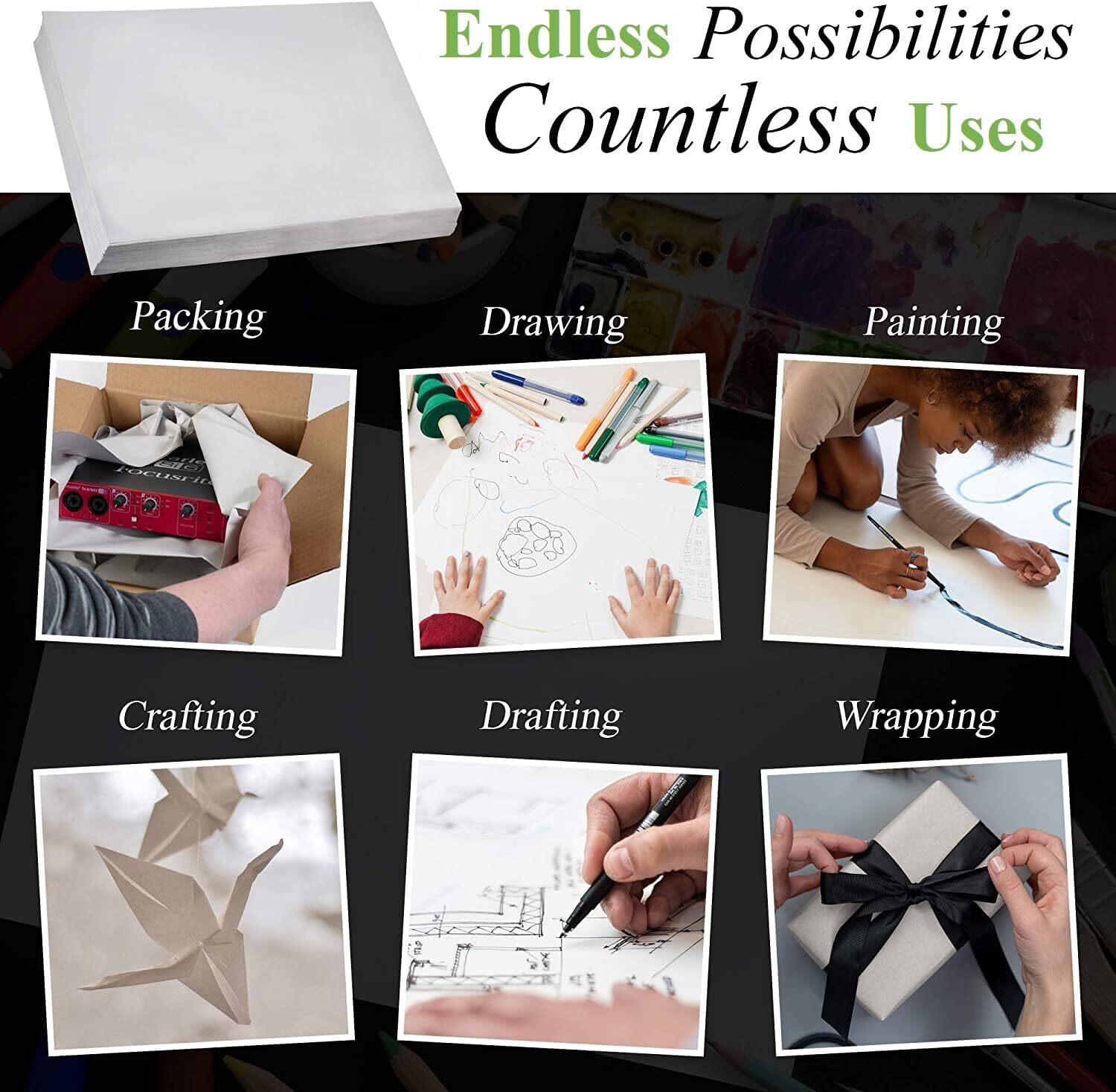 Large Packing Paper Sheets for Moving 31" X 21.5" Packaging Newsprint Paper 50 P