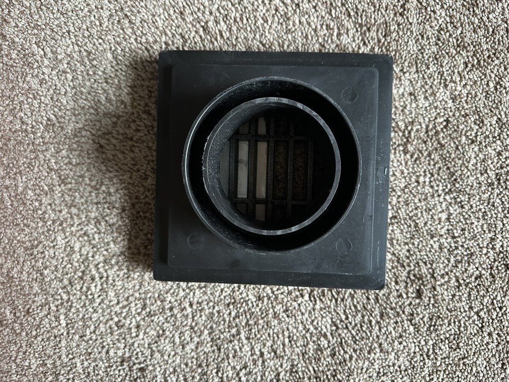 NDS 640 6" by 6" Square Grate with 4" Adapter