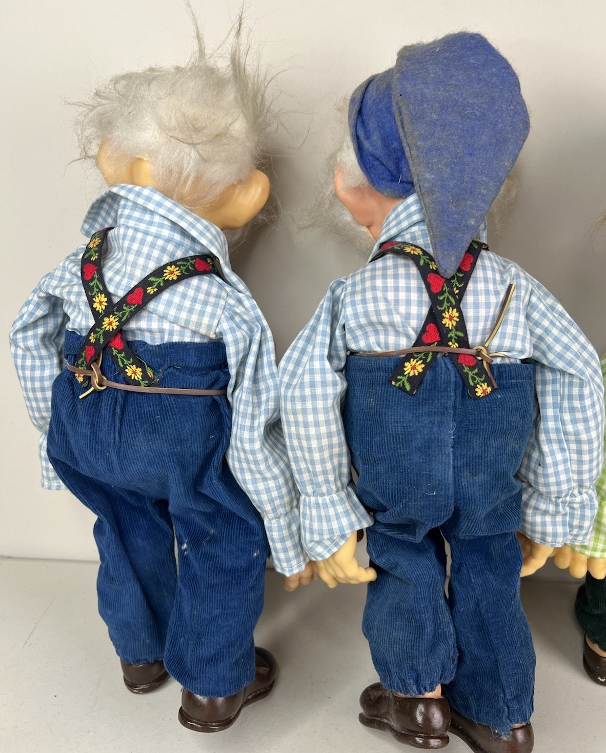 LOT OF 5 Vintage Dorf Dolls F. Katzenberger W. Frank Moveable Wire Handmade 16"