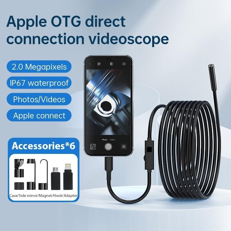 Endoscope Camera with Light, 1920P HD borescope Camera, Waterproof Snake,16.4...