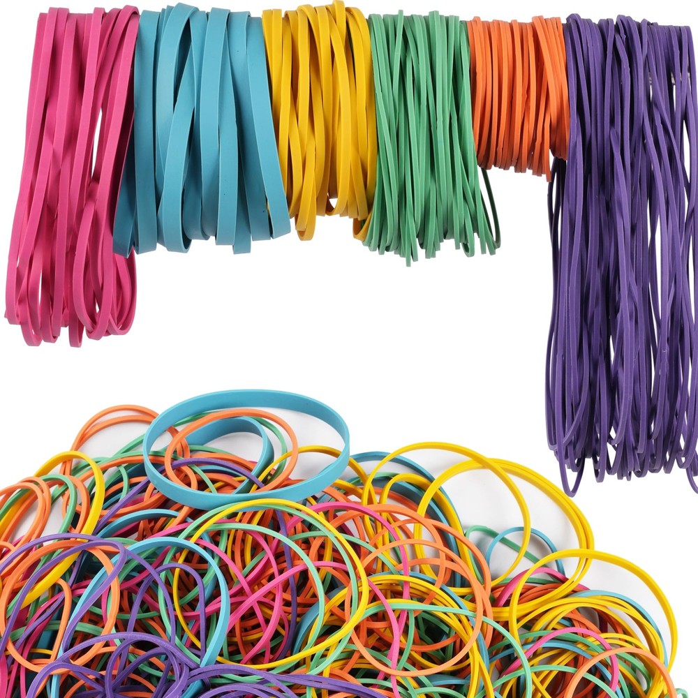 AMUU Rubber Bands Assorted Size Multicolor 0.5 lb