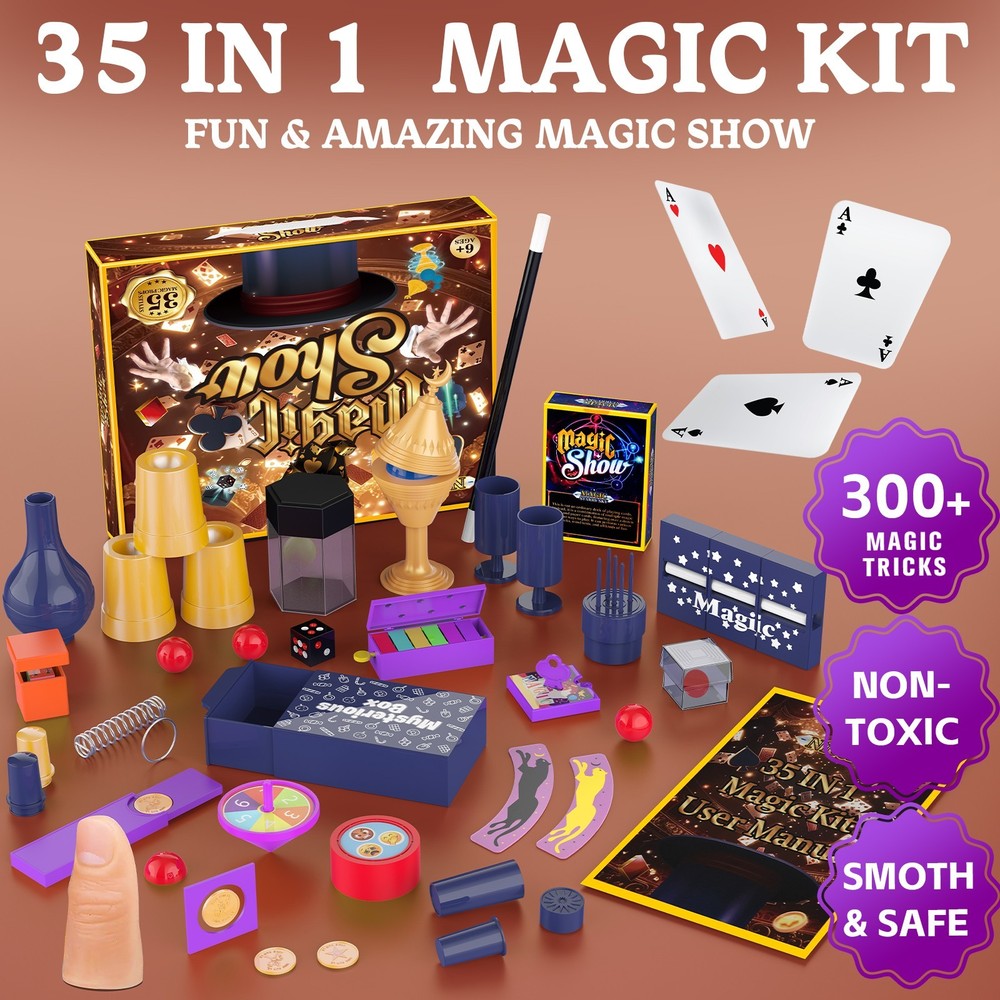 Nicella Magic Kit for Kids,300+ Magic Tricks with Step-by-Step Video Instruction