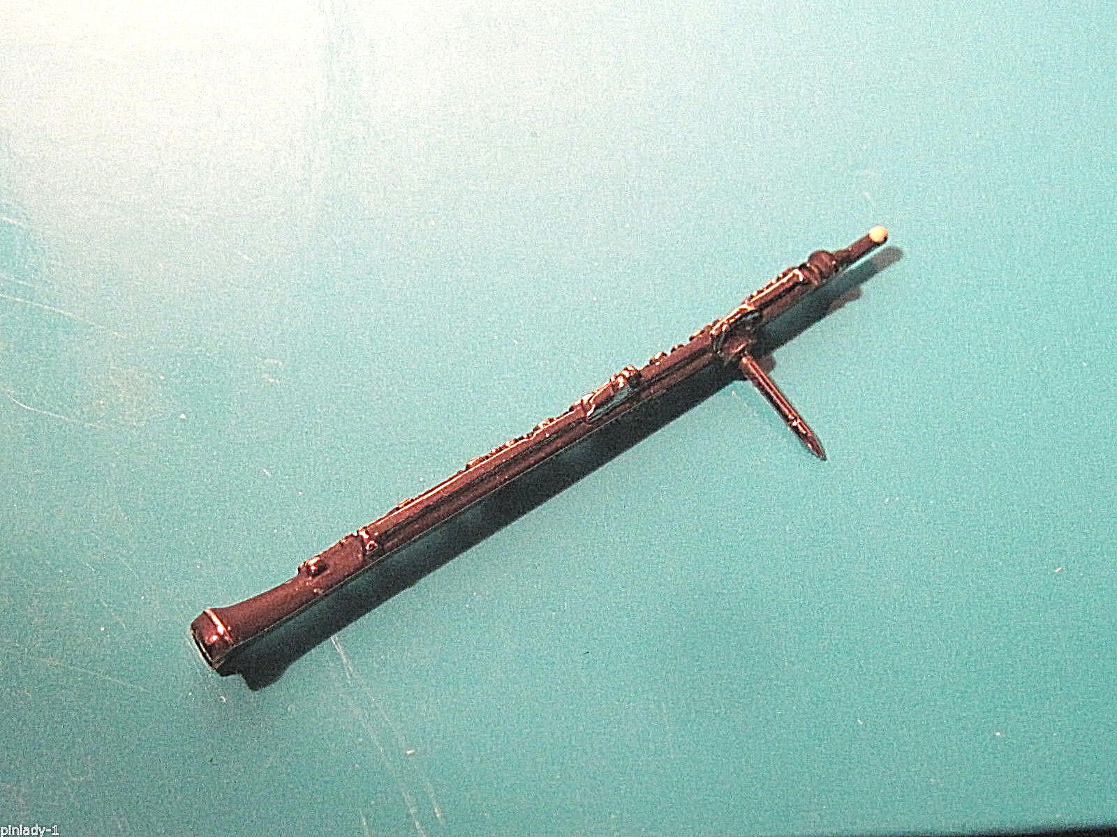 OBOE miniature - hat pin , tie tac , lapel pin , hatpin GIFT BOXED