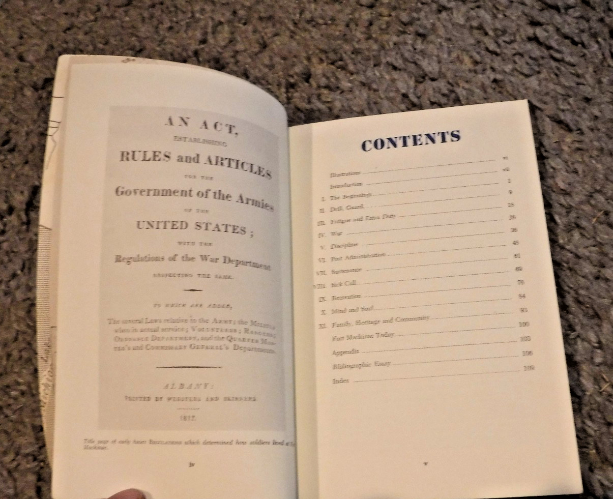 Reveille Till Taps Soldier Life at Fort Mackinac 1780-1895 by Keith Widder BOOK