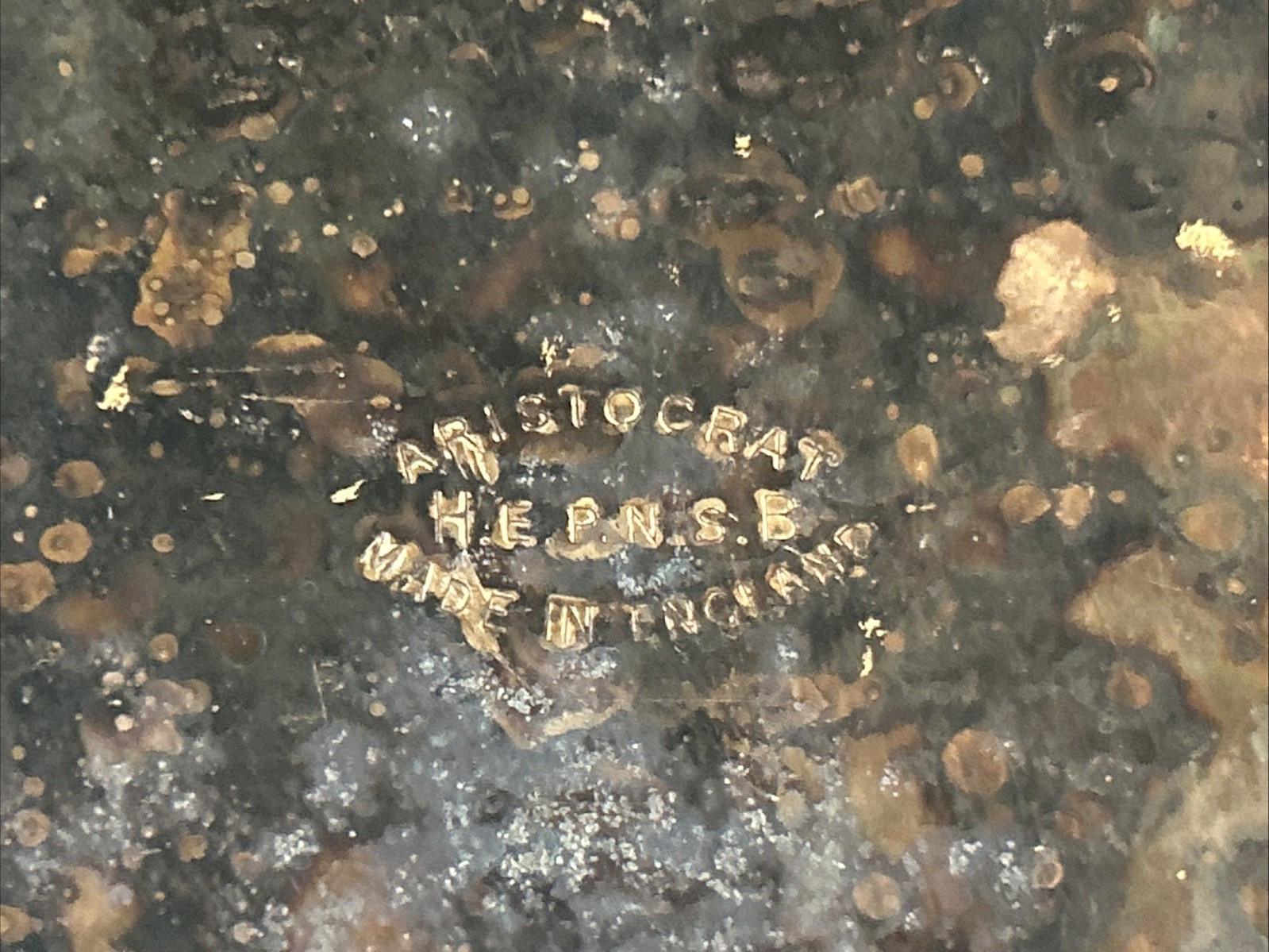 Aristocrat Silver Plate w/ Crocodile/ Alligator Top Cigarette Box Wood Lining