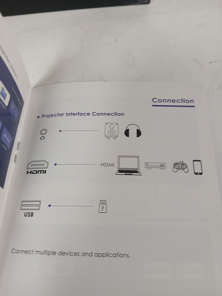 Elephase Video Projector Ac201