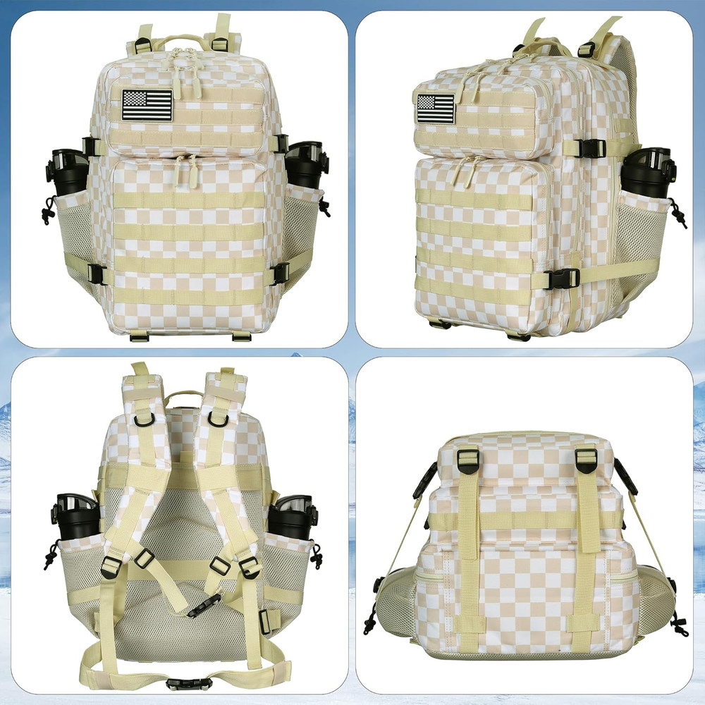 45L Tactical Assault Backpack 3 Day Assault Pack with Molle Waterproof Backpack