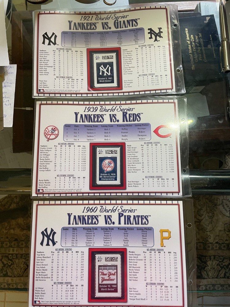Narrative Stamp Album - HONORING THE NEW YORK YANKEES
