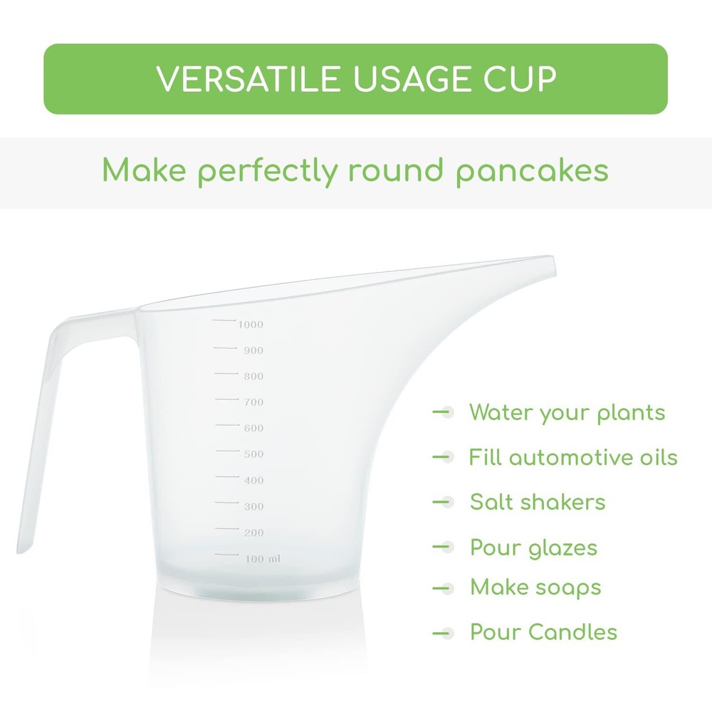 Funnel Pitcher For Soap Making Large Capacity Easy Pour Container With Long Spou