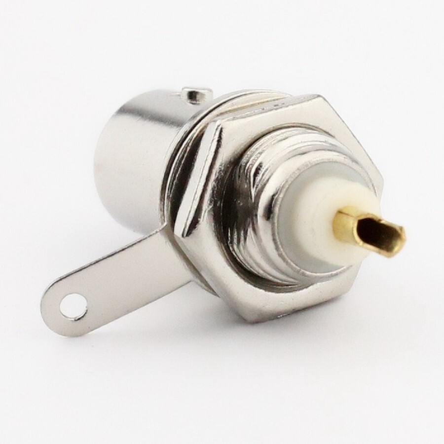 10Pcs BNC Female Chassis Panel Mount Solder Nut Bulkhead Jack RF Connector M555