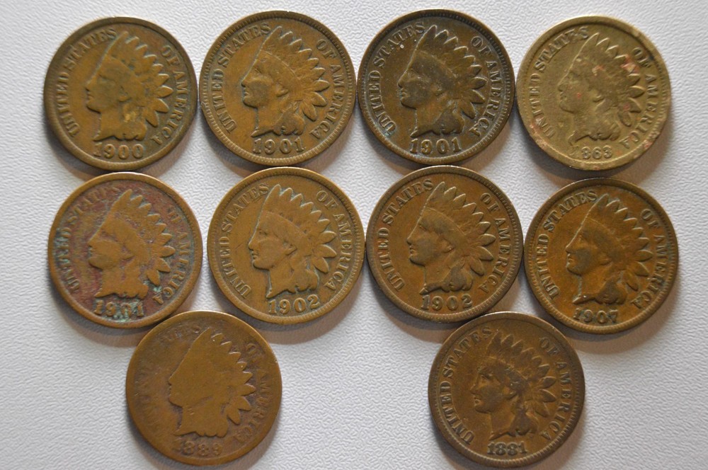 Indian Head Cents 1859-1909