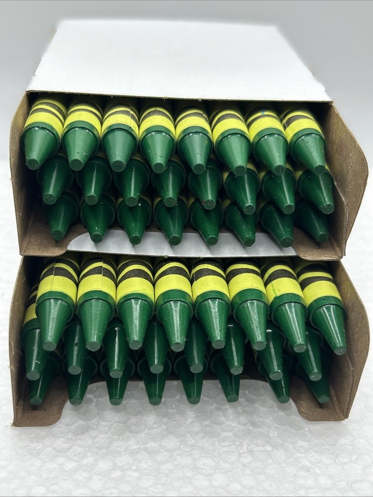 (48) Crayola Crayons (green) BULK