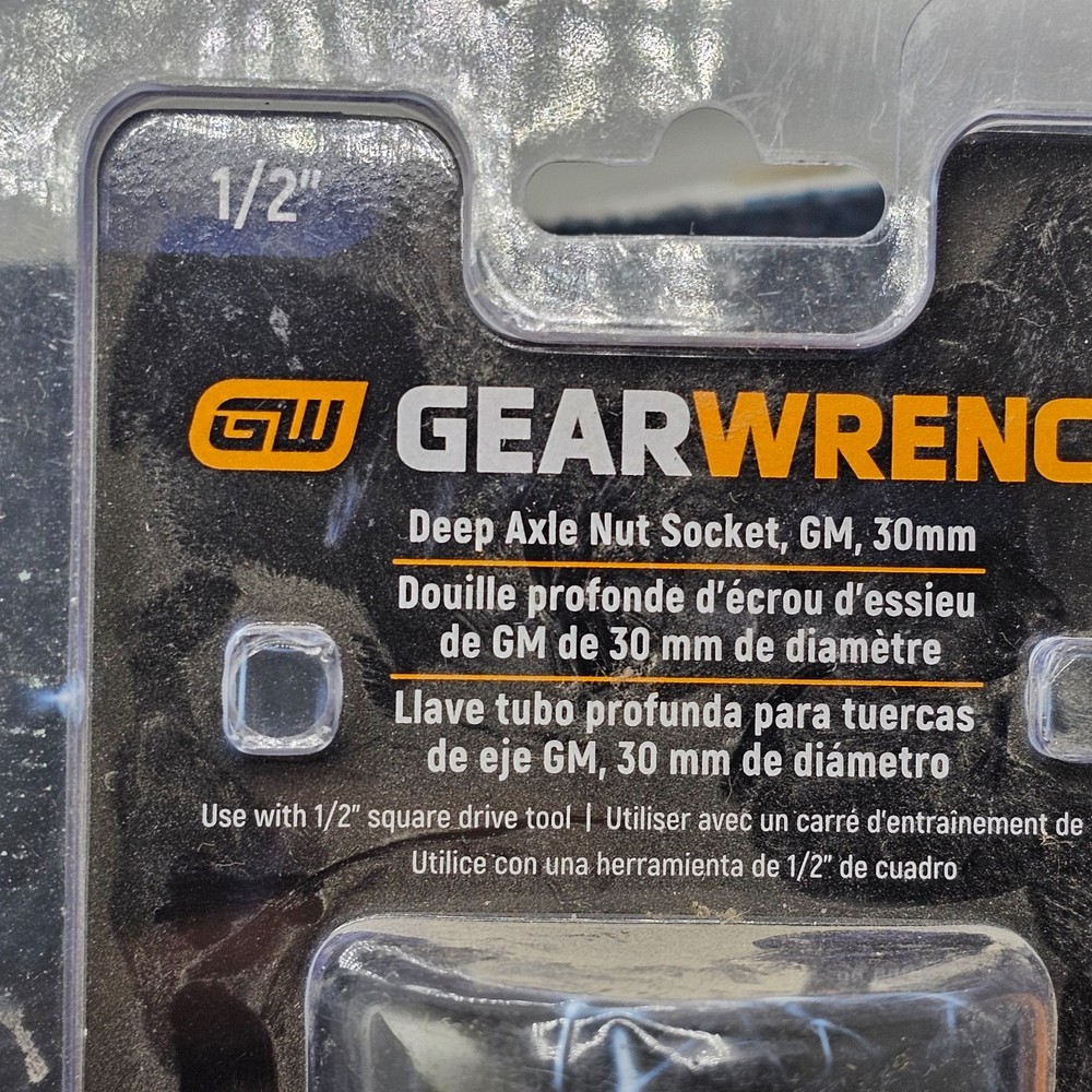 GearWrench 3161D: 1/2" Drive 30mm Deep Axle Nut Socket