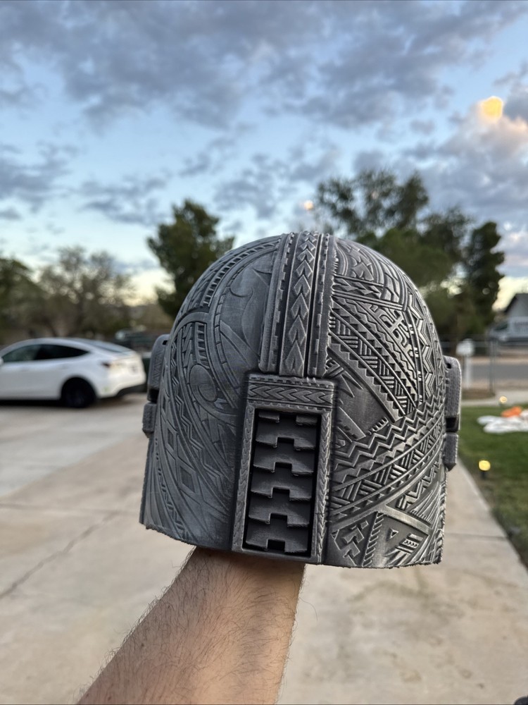 Custom Tribal Mandalorian Helmet
