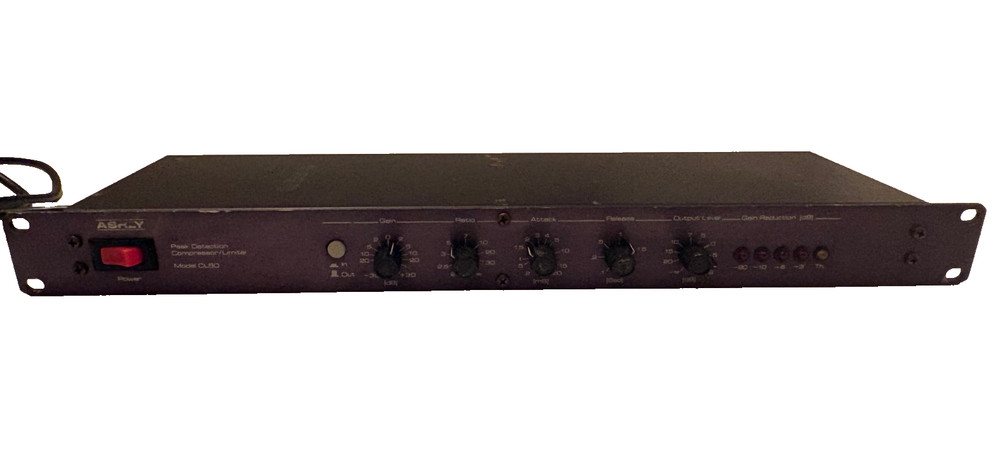 Ashly CL-50 Black Face Peak Detection Compressor Limiter VCA USA
