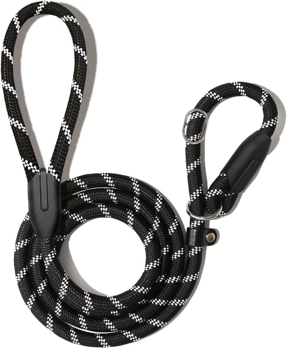 Dog Training Slip Leash, No Pull, Durable Reflective Lead, Puppy Heavy Duty Loop