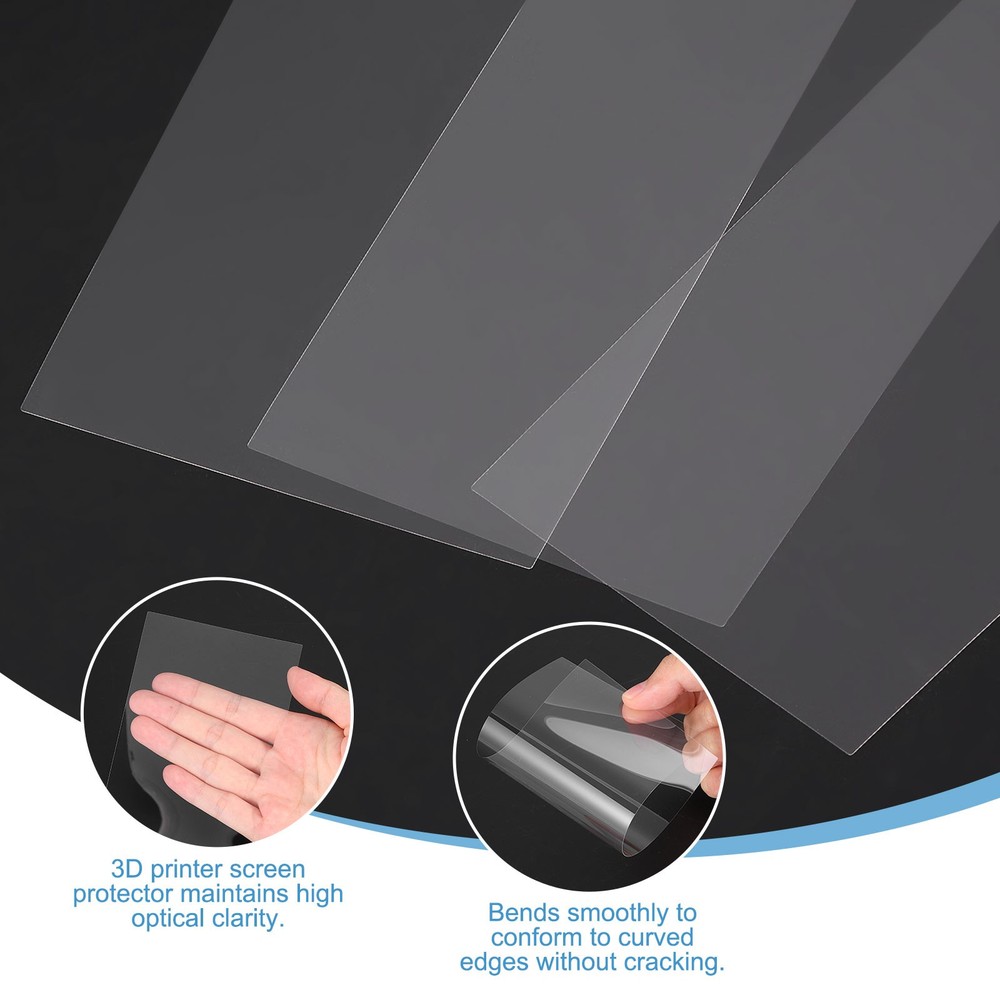 3Pcs Printer LCD Screen Protector, 7" Scratch-Resistant Protective Films