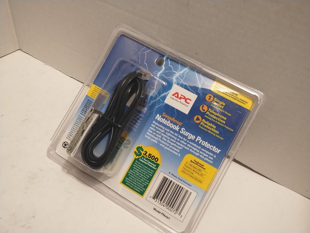 APC Surge Arrest Notebook Surge Protector