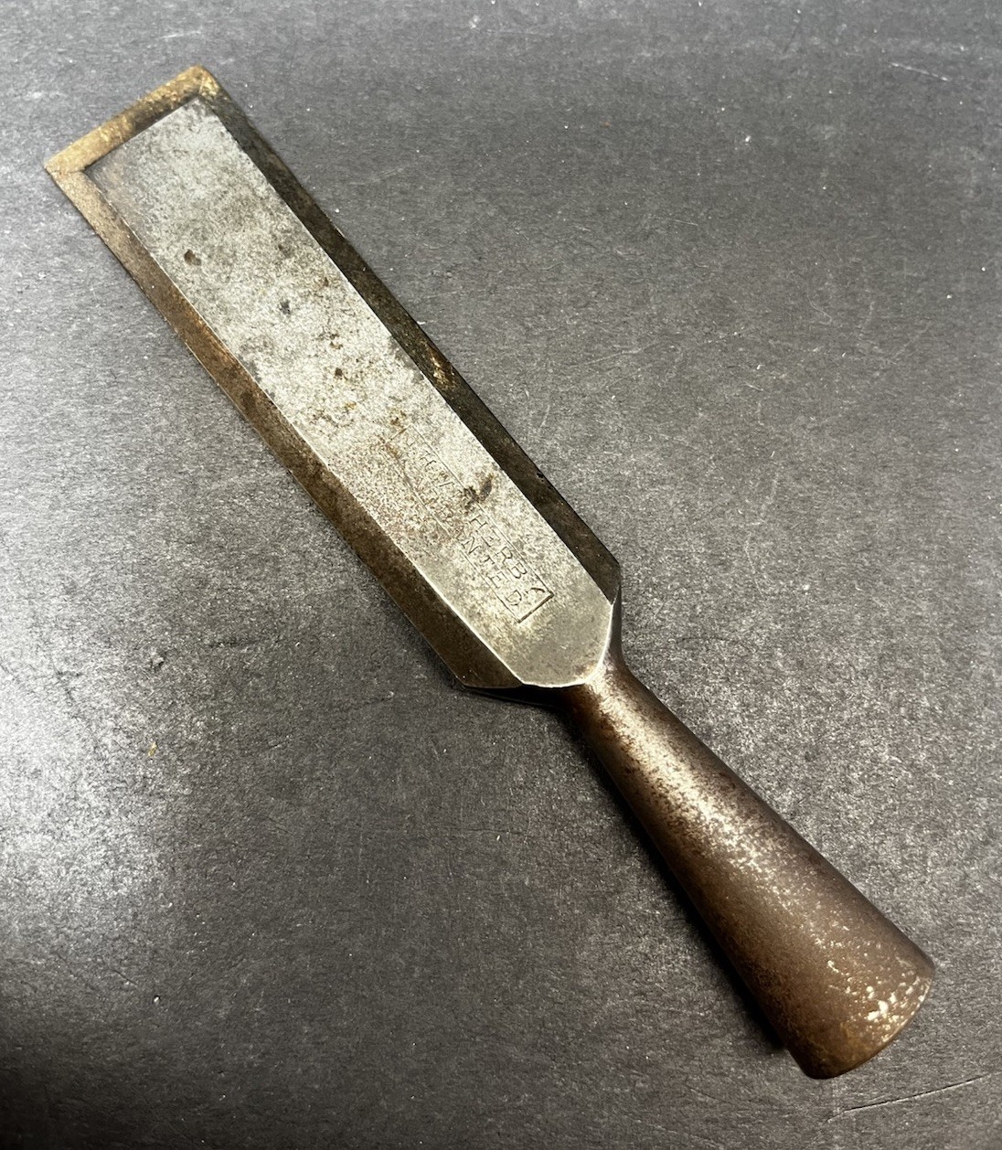 Vintage T.H. Witherby Winstead Edge Works 1" Beveled Edge Socket Chisel - USA