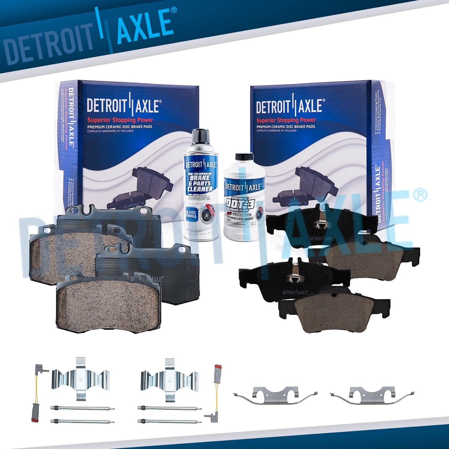 RWD For CL500 CLS550 E350 E500 E550 S430 S500 SL50 Front Rear Ceramic Brake Pads