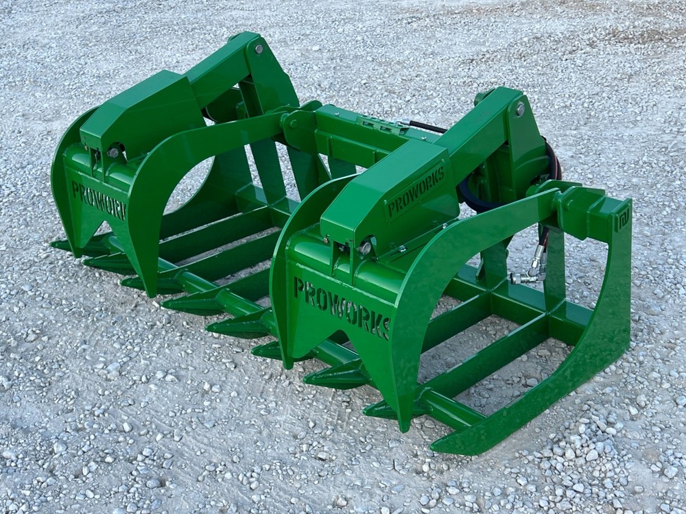 72" Extreme Duty Root Grapple Attachment Fits John Deere Tractor Global Loader