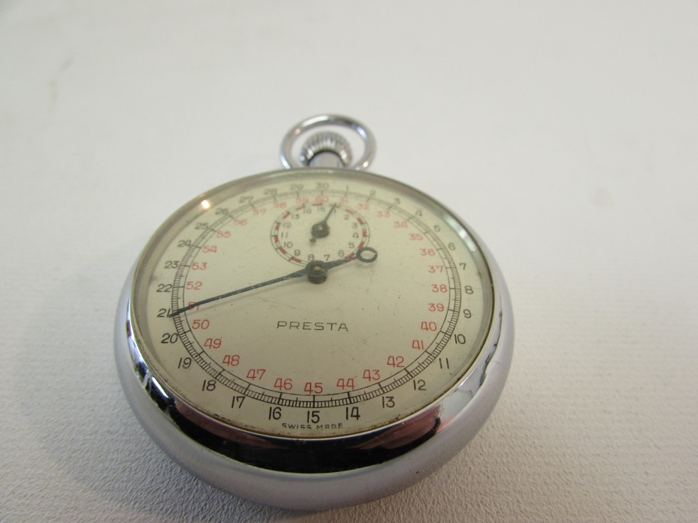 (ref288CD) Antique Presta Stopwatch Working