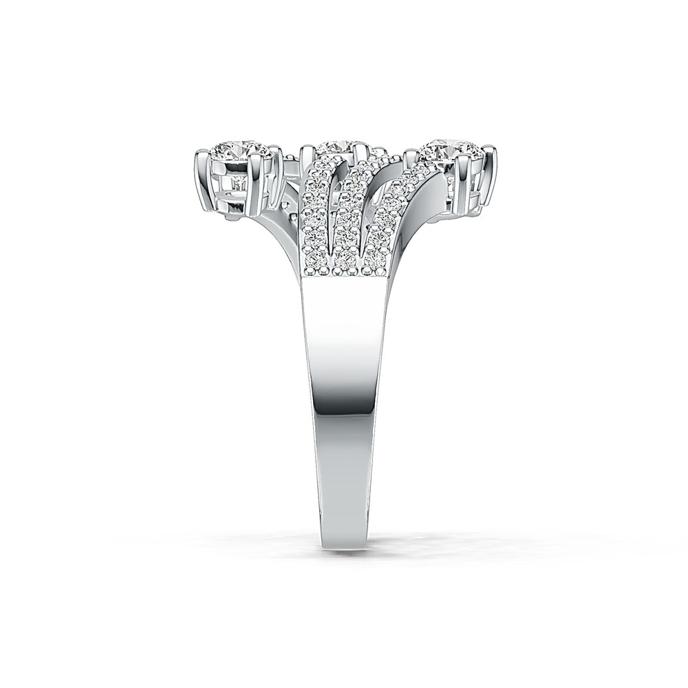 Sterling Silver Semi Mount Ring Setting Round RD 4x4mm