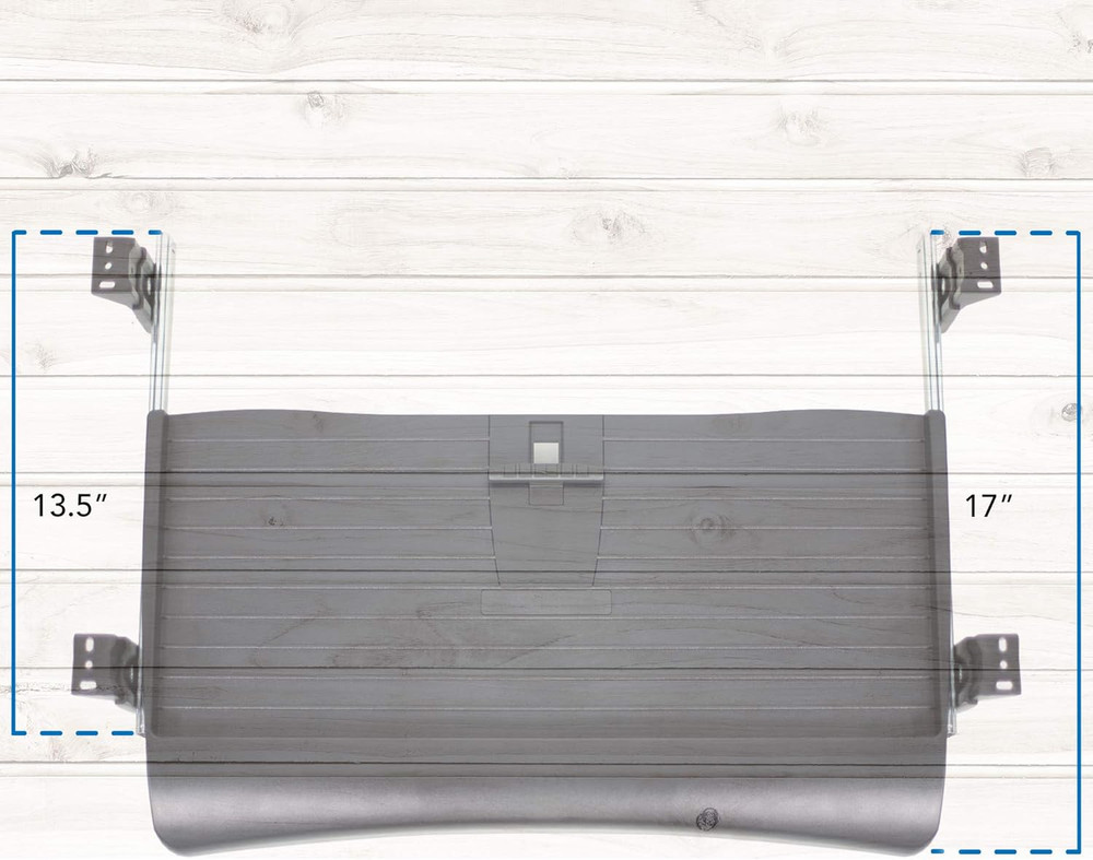 Mount-It! Keyboard Tray under Desk with Adjustable Mouse Platform – Easy-Glide S