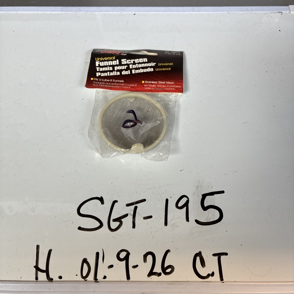 (1) NOS Replacement 2in Funnel Straining Screen