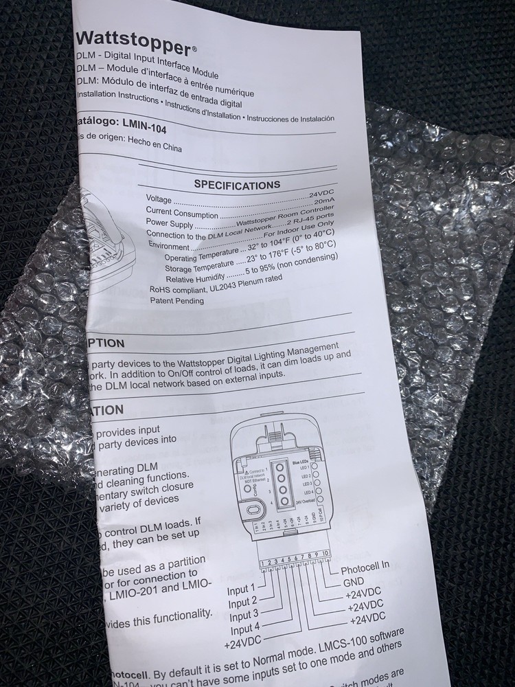 Legrand Wattstopper LMIN-104