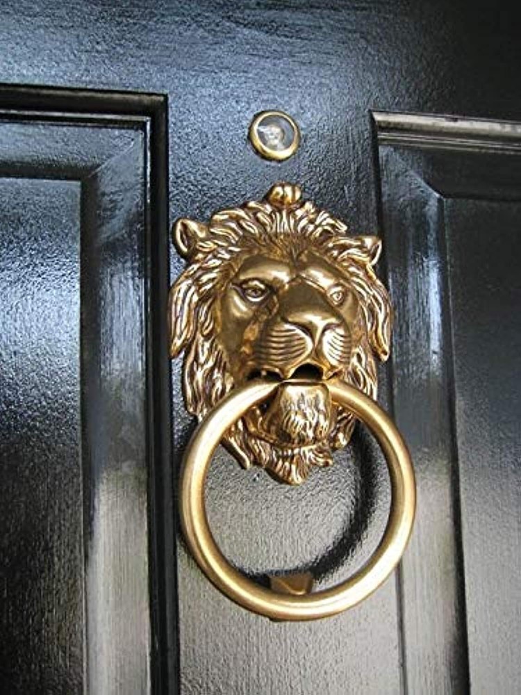 Authentic Brass Lion Door & Gate Knocker Handle Pull Door Accessories Home Decor