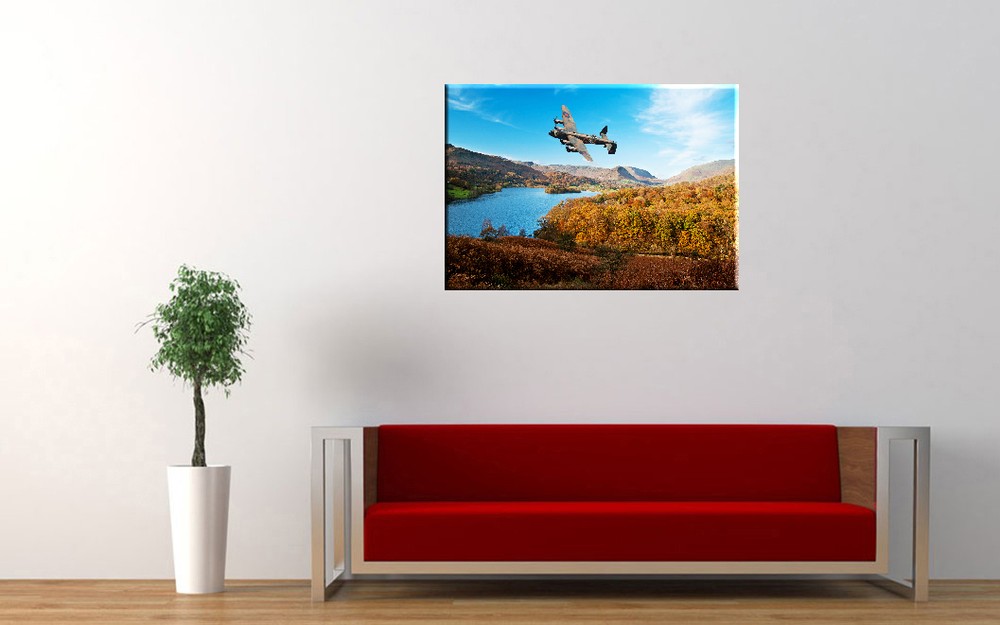 Avro Lancaster over lake Windermere canvas prints various sizes