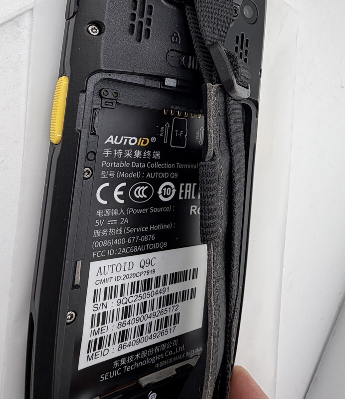 SEUIC AUTOID Q9 HANDHELD PORTABLE DATA COLLECTION BARCODE SCANNER Q9C-X3P