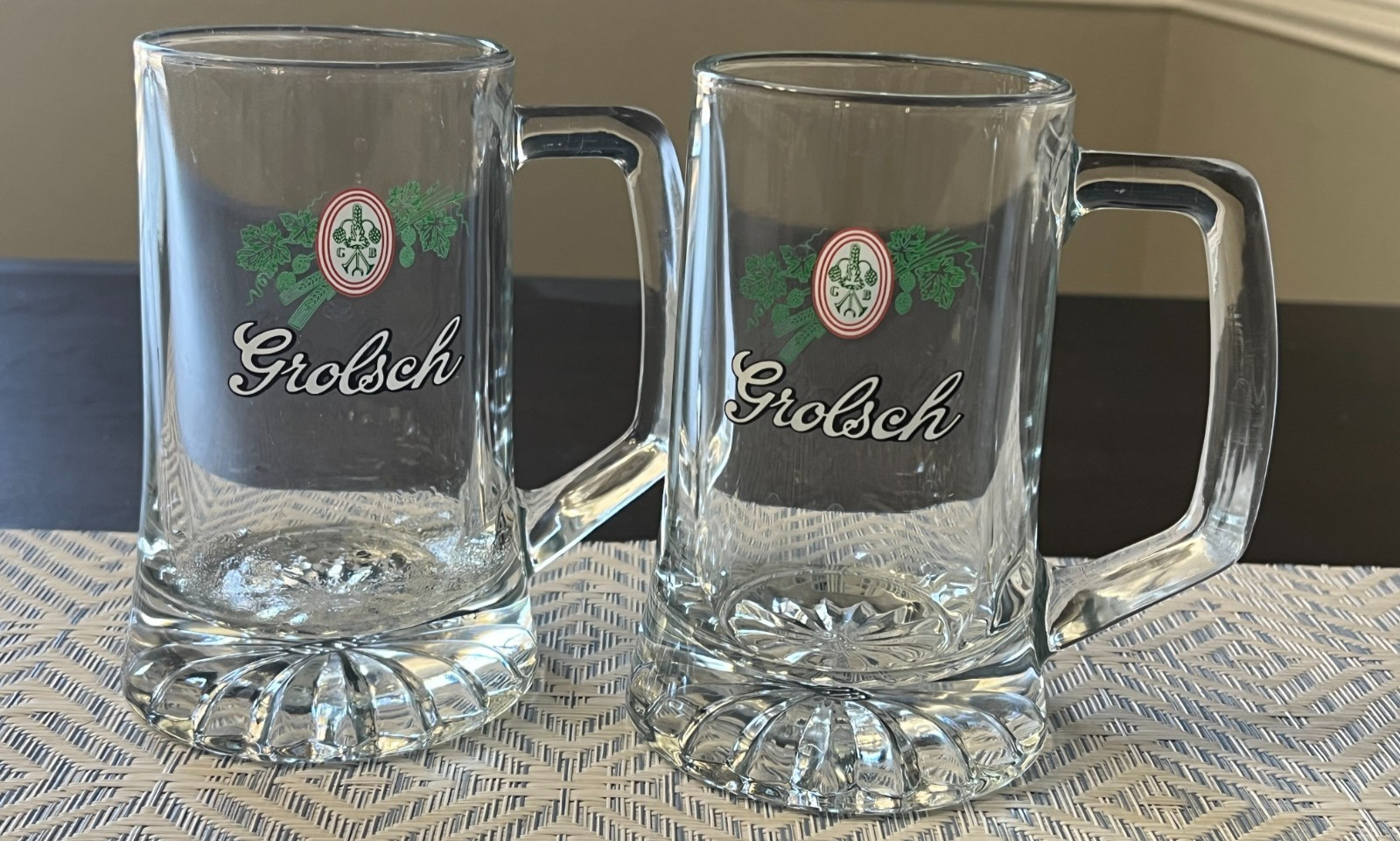 Grolsch Beer Mug Glasses Stein 0.5L Dutch Lager Pint Heavy Base Brewery Barware