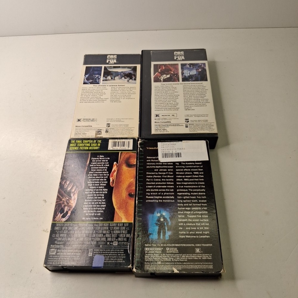 Alien Trilogy + Leviathan VHS