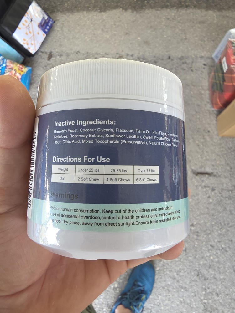 Chewable dog tablet sedatives