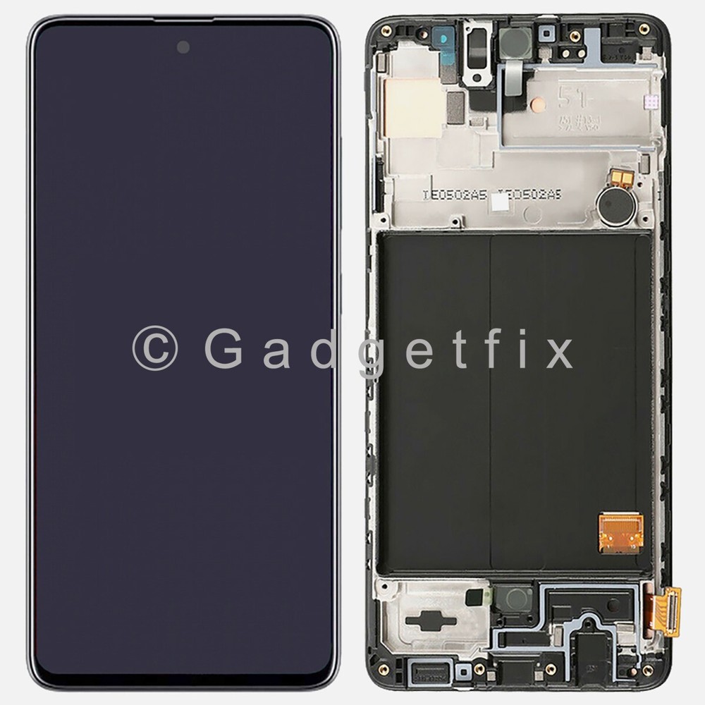 For Samsung Galaxy A51 A515 (2019) OLED Display Touch Screen Frame Replacement
