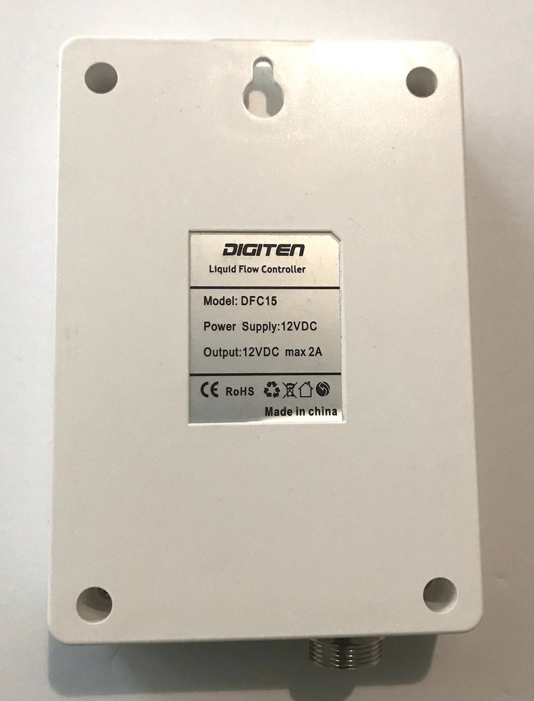 DIGITEN LCD Water Flow Controller Kit G1 Solenoid Valve Sensor 12VDC Max 2A
