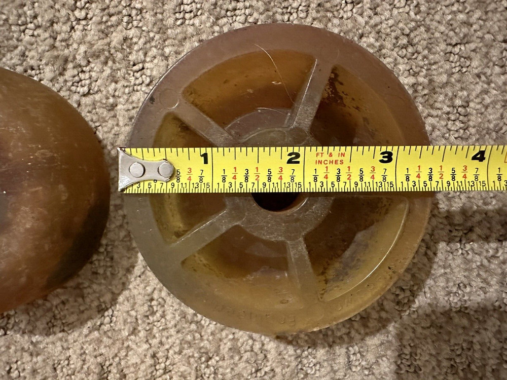 (1) Yellow Polyurethane Boat Trailer Bow Stop Roller Assembly & (2) Bow Rollers