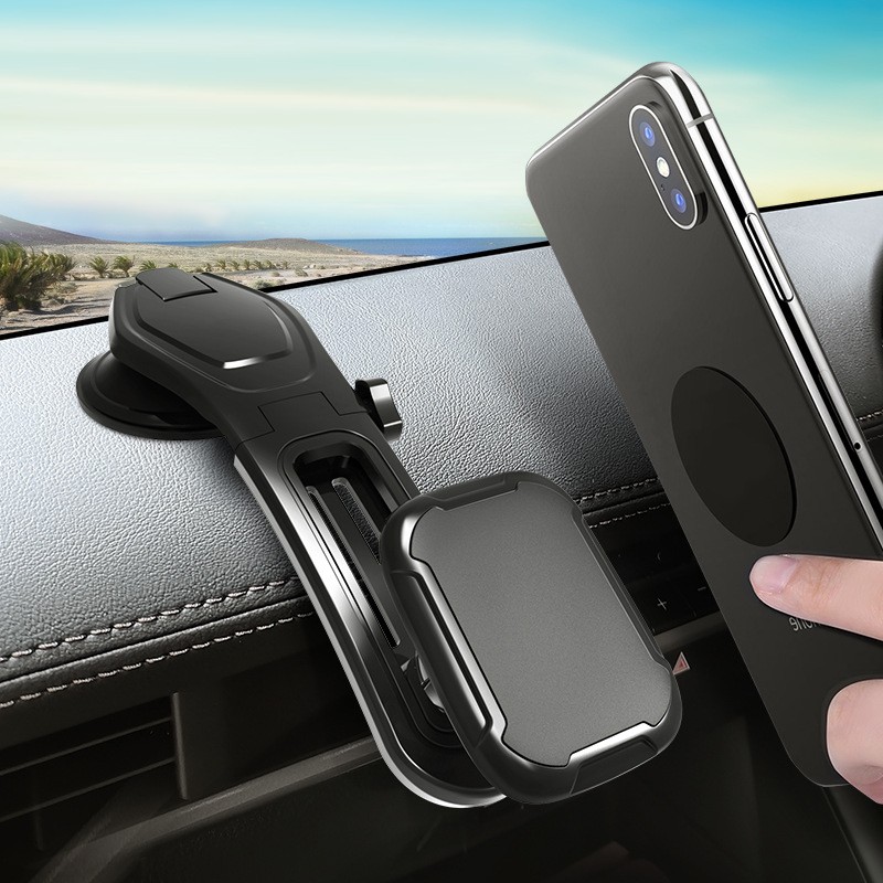 Magnetic 360° Rotatable Phone Mount Holder Car Dashboard Gravity Adjustable