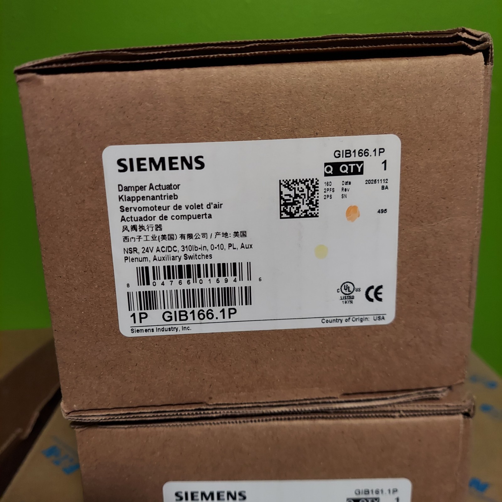 SIEMENS GIB166.1P / GIB1661P (BRAND NEW)