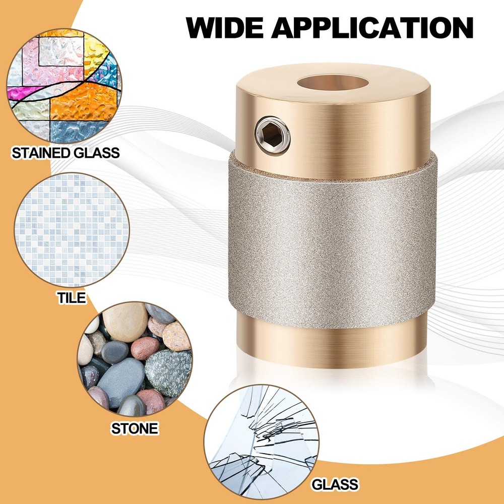 Glass Grinder Bits, Stained Drill Diamond 1 Inch