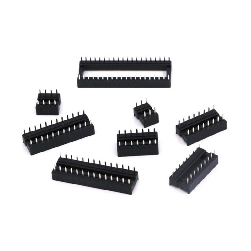 Comprehensive Set of 122 DIP IC Socket 2.54mm Pitches for Electronics Component