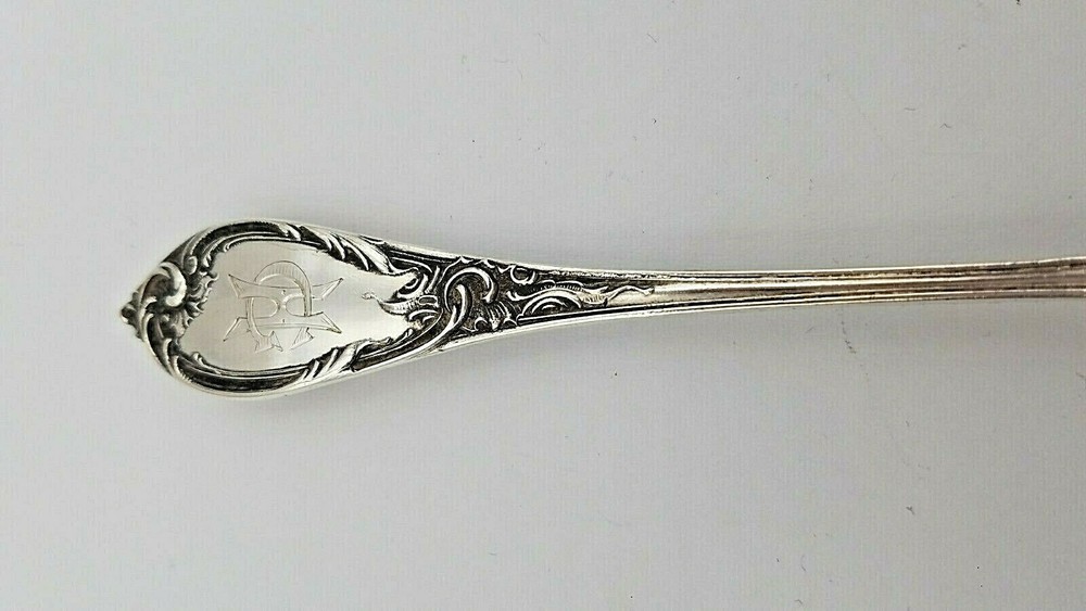 Russian 84 Silver Fish Fork with Fancy Design #7018