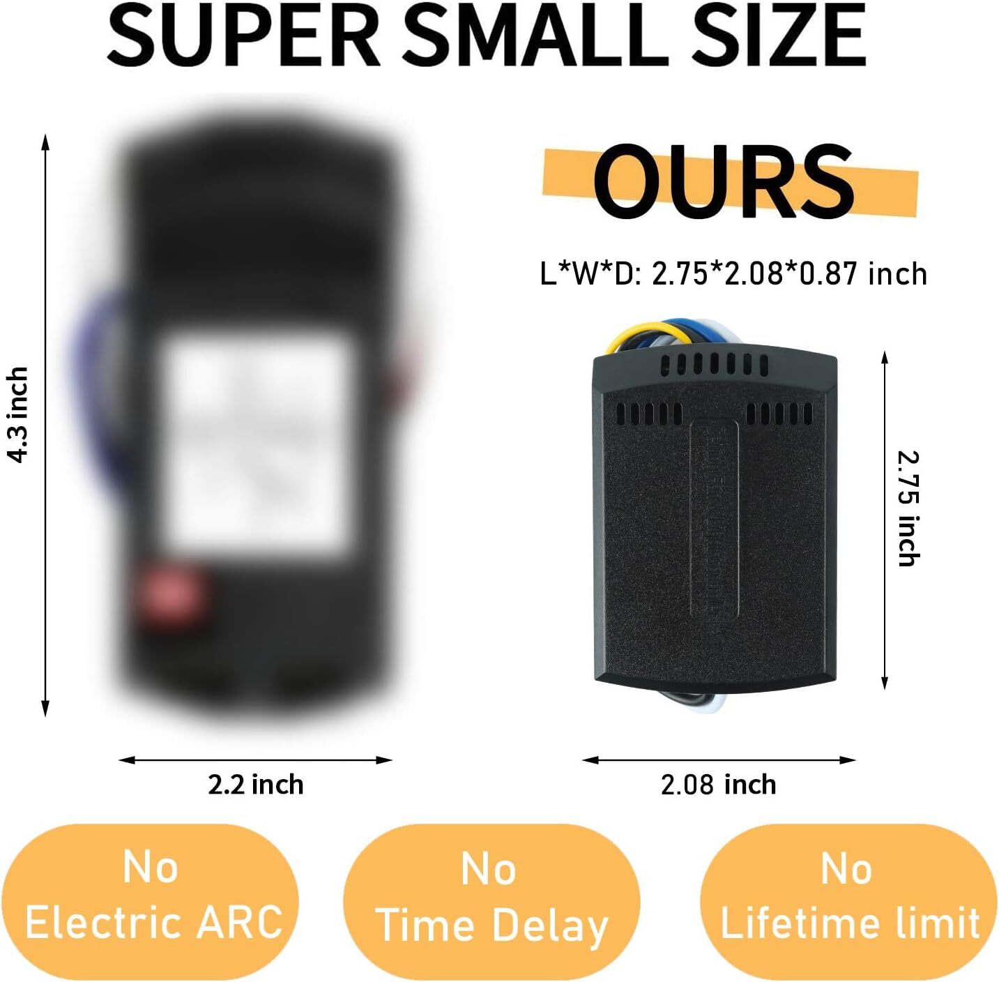 Universal Wireless Remote Control and Receiver Kits for Ceiling Fan Lamp Home