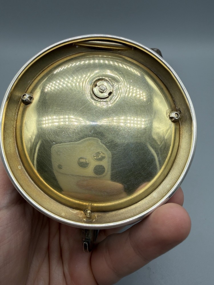 Austrian Art Nouveau Silver and Enamel Candlestick by Georg Adam Scheid, ca 1900