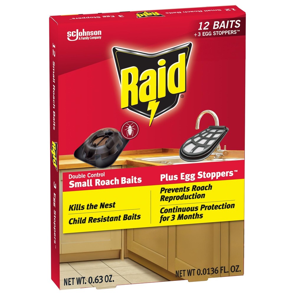 Raid Double Control Small Roach Baits, Plus Egg Stoppers, Child Pack of 1