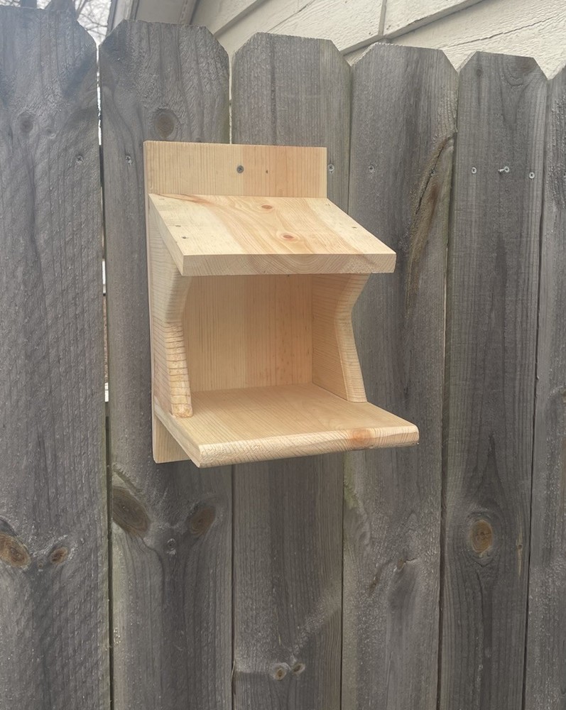 Pine Wood Robin Nesting Box~Dove Nesting Box~Cardinal Home~phoebe Nesting Box